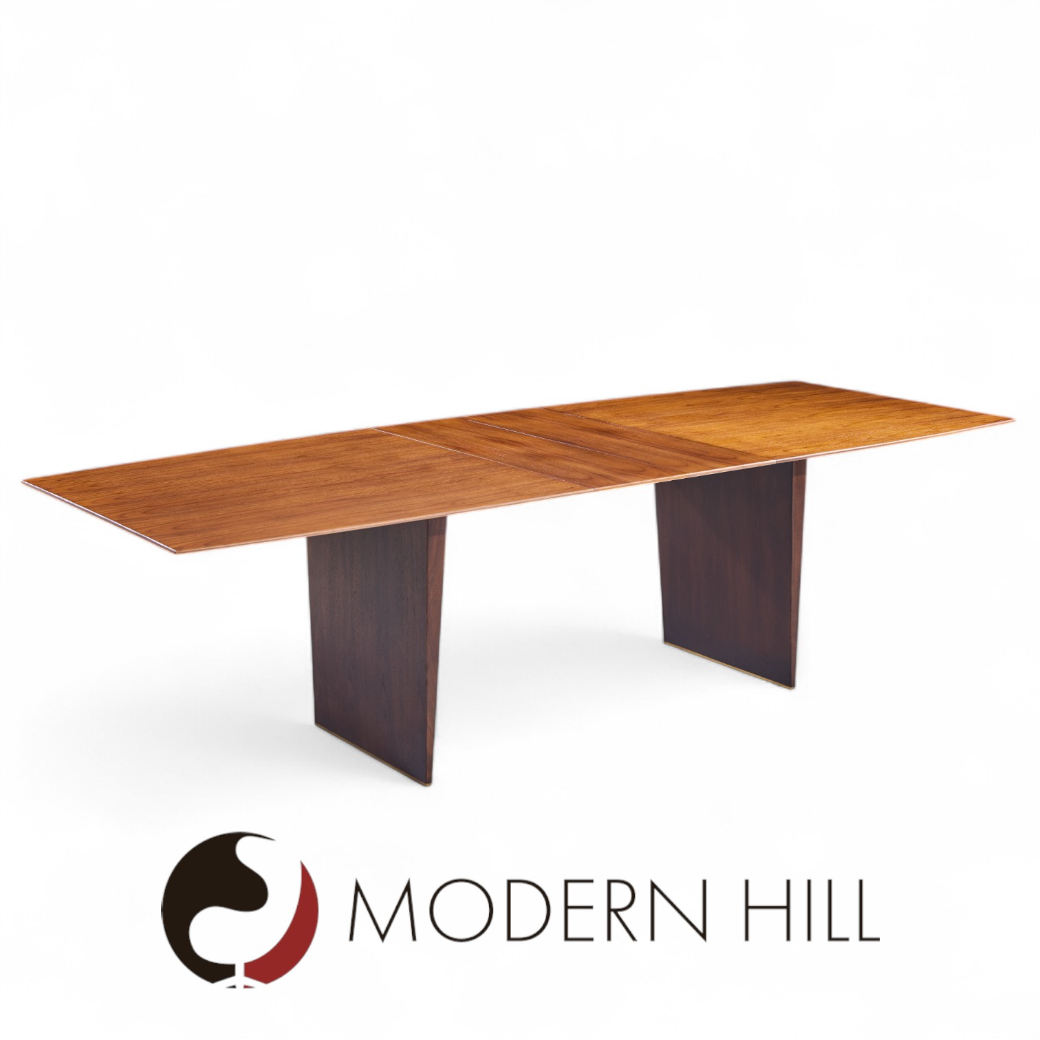 Edward Wormley for Dunbar Model 5460 Mid Century Tawi Wood Expanding Dining Table with 3 Leaves