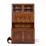 Erik Brouer for Brouer Furniture Mid Century Danish Rosewood Credenza and Hutch