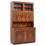 Erik Brouer for Brouer Furniture Mid Century Danish Rosewood Credenza and Hutch