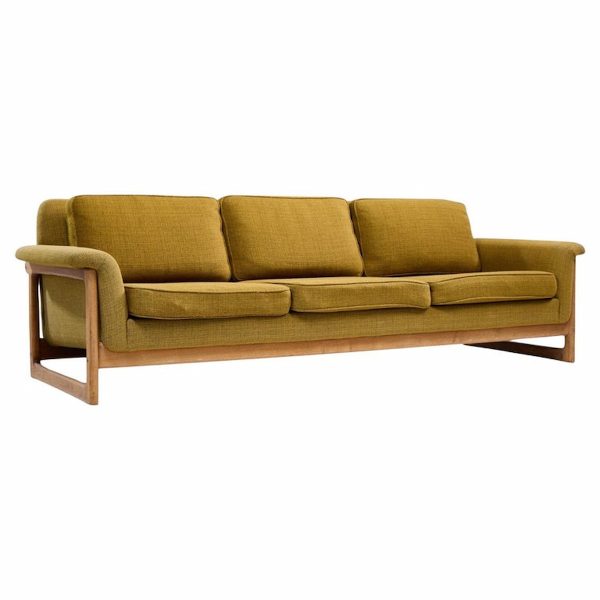 Folke Ohlsson for Dux Mid Century Swedish Teak Sofa