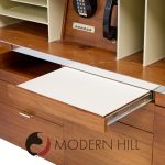 George Nelson for Herman Miller Mid Century Walnut Desk with Return