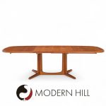 Gudme Møbelfabrik Mid Century Danish Teak Expanding Dining Table with 2 Leaves | Mid Century Modern Furniture - Mid Century Furniture Chicago Gudme Møbelfabrik Mid Century Danish Teak Expanding Dining Table with 2 Leaves