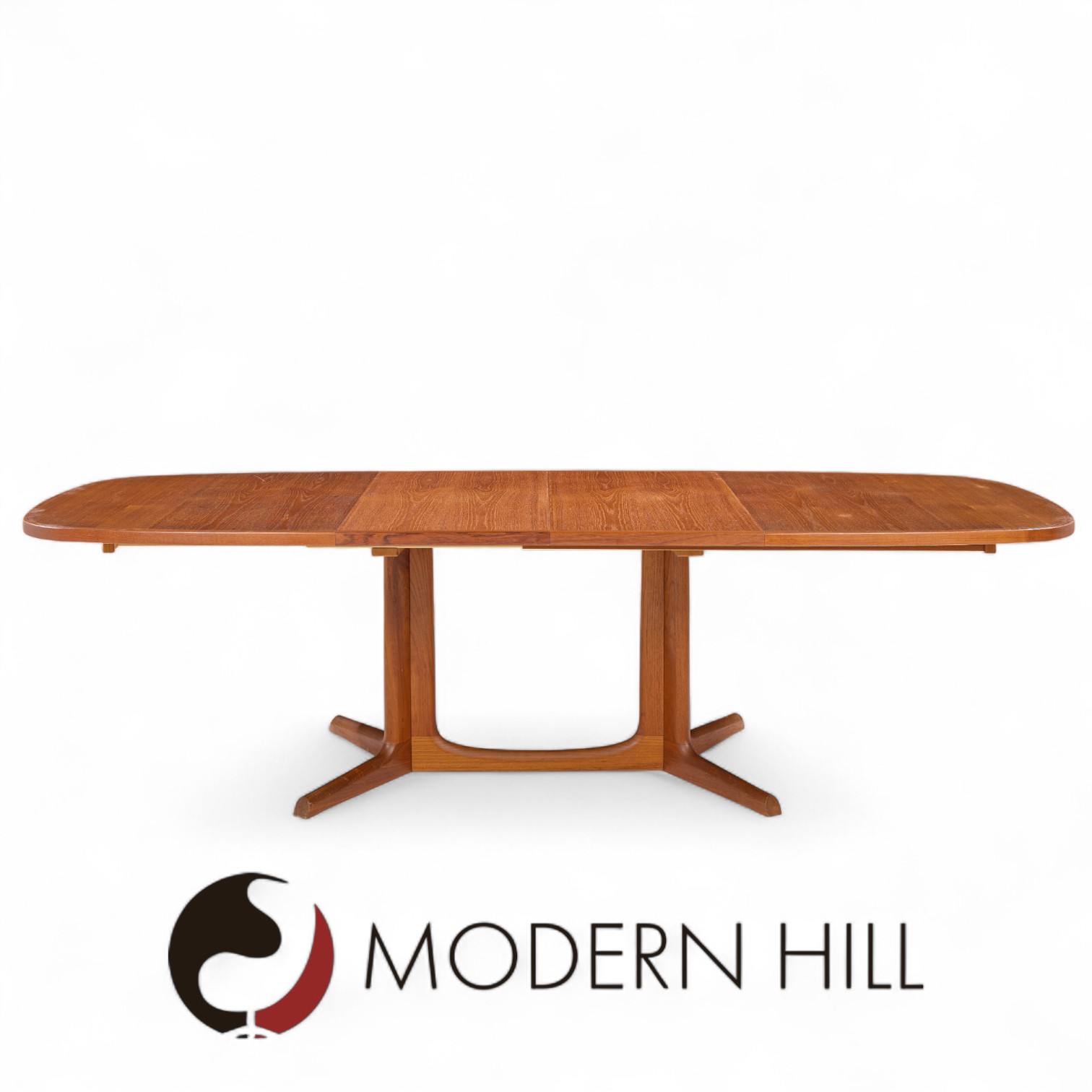 Gudme Møbelfabrik Mid Century Danish Teak Expanding Dining Table with 2 Leaves