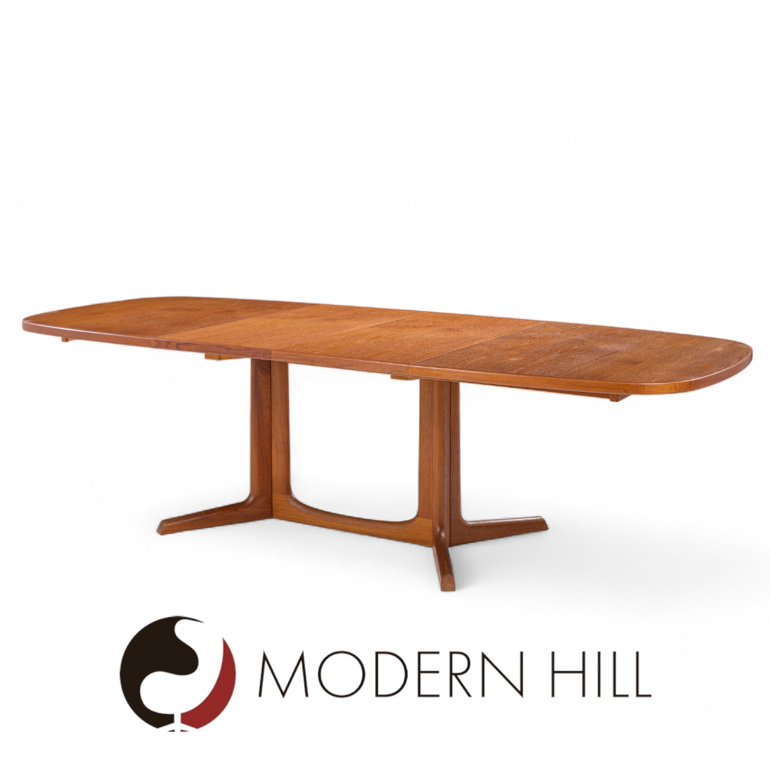 Gudme Møbelfabrik Mid Century Danish Teak Expanding Dining Table with 2 Leaves