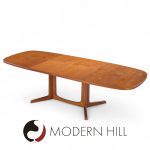 Gudme Møbelfabrik Mid Century Danish Teak Expanding Dining Table with 2 Leaves | Mid Century Modern Furniture - Mid Century Furniture Chicago Gudme Møbelfabrik Mid Century Danish Teak Expanding Dining Table with 2 Leaves