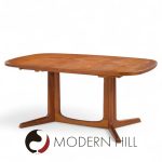 Gudme Møbelfabrik Mid Century Danish Teak Expanding Dining Table with 2 Leaves | Mid Century Modern Furniture - Mid Century Furniture Chicago Gudme Møbelfabrik Mid Century Danish Teak Expanding Dining Table with 2 Leaves