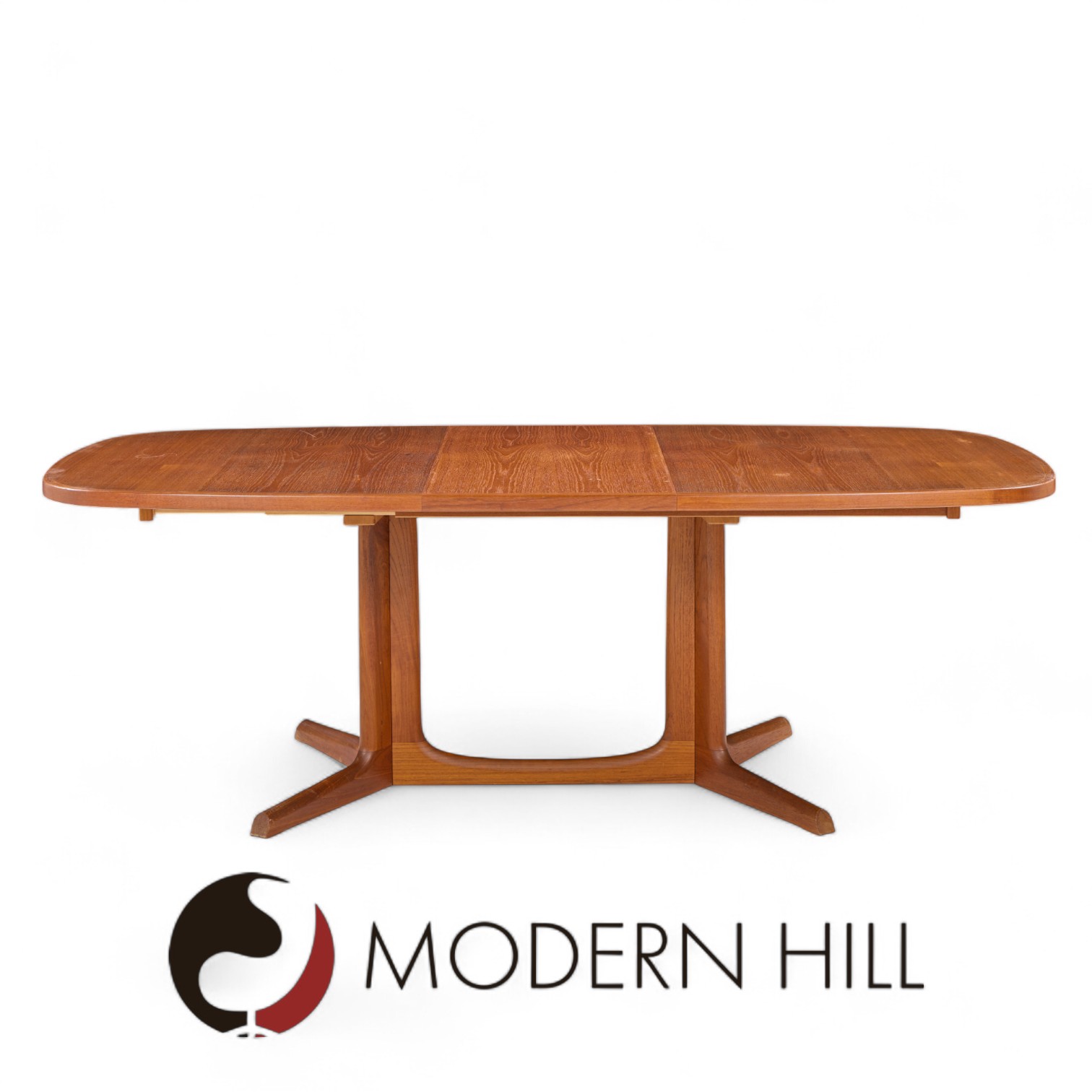Gudme Møbelfabrik Mid Century Danish Teak Expanding Dining Table with 2 Leaves