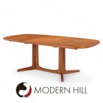 Gudme Møbelfabrik Mid Century Danish Teak Expanding Dining Table with 2 Leaves | Mid Century Modern Furniture - Mid Century Furniture Chicago Gudme Møbelfabrik Mid Century Danish Teak Expanding Dining Table with 2 Leaves