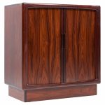 Hp Hansen Mid Century Danish Rosewood Tambour Door Armoire | Mid Century Modern Furniture - Mid Century Furniture Chicago Hp Hansen Mid Century Danish Rosewood Tambour Door Armoire