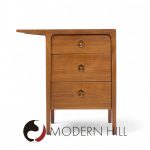 John Van Koert for Drexel Counterpoint Mid Century Walnut Nightstand