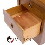 John Van Koert for Drexel Counterpoint Mid Century Walnut Nightstand