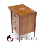 John Van Koert for Drexel Counterpoint Mid Century Walnut Nightstand
