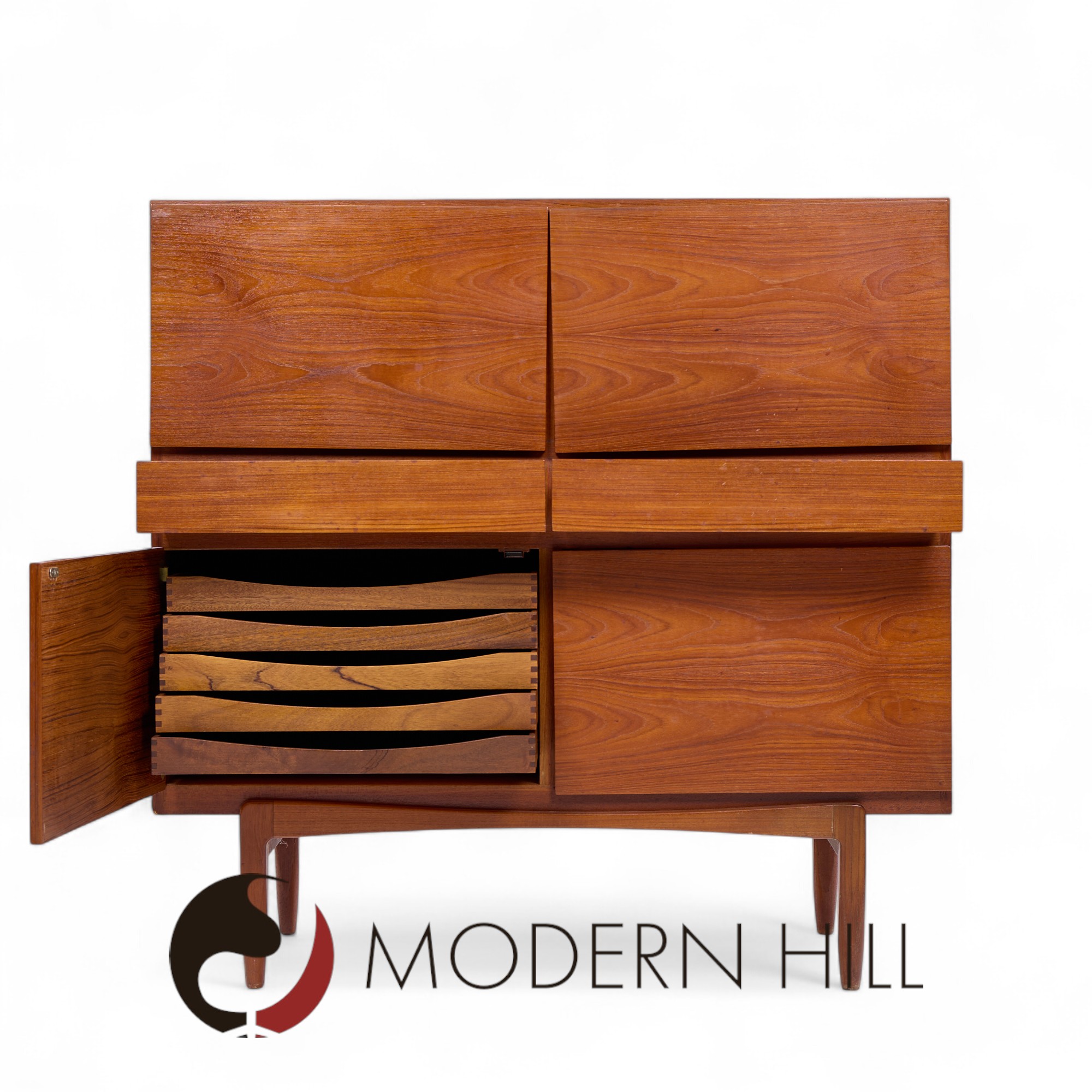Kofod Larsen for Faarup Møbelfabrik Mid Century Danish Teak Credenza Cabinet