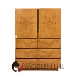 Lane Mid Century Burlwood Armoire Highboy Dresser | Mid Century Modern Furniture - Mid Century Furniture Chicago Lane Mid Century Burlwood Armoire Highboy Dresser
