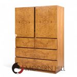 Lane Mid Century Burlwood Armoire Highboy Dresser | Mid Century Modern Furniture - Mid Century Furniture Chicago Lane Mid Century Burlwood Armoire Highboy Dresser