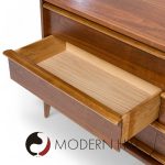 Lane Rhythm Mid Century Walnut 6 Drawer Lowboy Dresser | Mid Century Modern Furniture - Mid Century Furniture Chicago Lane Rhythm Mid Century Walnut 6 Drawer Lowboy Dresser