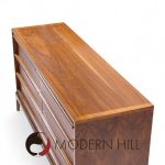 Lane Rhythm Mid Century Walnut 6 Drawer Lowboy Dresser | Mid Century Modern Furniture - Mid Century Furniture Chicago Lane Rhythm Mid Century Walnut 6 Drawer Lowboy Dresser