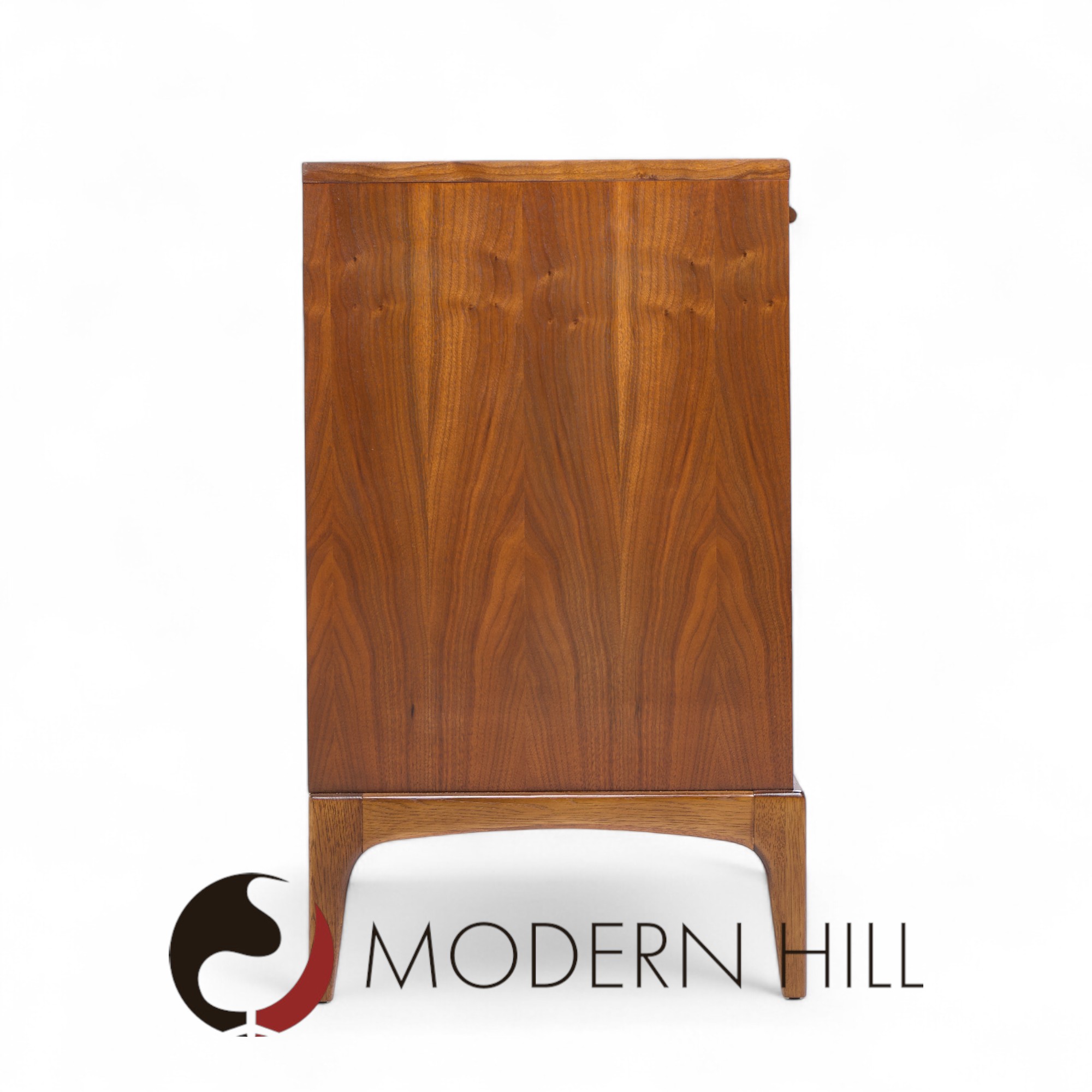 Lane Rhythm Mid Century Walnut 6 Drawer Lowboy Dresser
