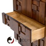Lane Staccato Brutalist Mid Century Walnut Armoire Dresser | Mid Century Modern Furniture - Mid Century Furniture Chicago Lane Staccato Brutalist Mid Century Walnut Armoire Dresser