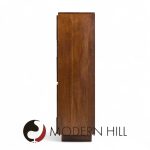 Lane Staccato Brutalist Mid Century Walnut Armoire Dresser | Mid Century Modern Furniture - Mid Century Furniture Chicago Lane Staccato Brutalist Mid Century Walnut Armoire Dresser
