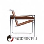 Marcel Breuer for Knoll Mid Century Stainless Steel and Leather Wassily Lounge Chair - Pair | Mid Century Modern Furniture - Mid Century Furniture Chicago Marcel Breuer for Knoll Mid Century Stainless Steel and Leather Wassily Lounge Chair - Pair