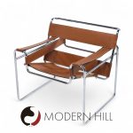 Marcel Breuer for Knoll Mid Century Stainless Steel and Leather Wassily Lounge Chair - Pair | Mid Century Modern Furniture - Mid Century Furniture Chicago Marcel Breuer for Knoll Mid Century Stainless Steel and Leather Wassily Lounge Chair - Pair