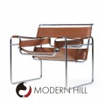 Marcel Breuer for Knoll Mid Century Stainless Steel and Leather Wassily Lounge Chair - Pair | Mid Century Modern Furniture - Mid Century Furniture Chicago Marcel Breuer for Knoll Mid Century Stainless Steel and Leather Wassily Lounge Chair - Pair