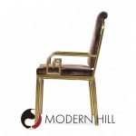 Mastercraft Mid Century Brass Greek Key Dining Chairs - Set of 8 | Mid Century Modern Furniture - Mid Century Furniture Chicago Mastercraft Mid Century Brass Greek Key Dining Chairs - Set of 8