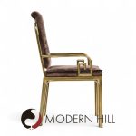 Mastercraft Mid Century Brass Greek Key Dining Chairs - Set of 8 | Mid Century Modern Furniture - Mid Century Furniture Chicago Mastercraft Mid Century Brass Greek Key Dining Chairs - Set of 8