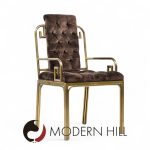 Mastercraft Mid Century Brass Greek Key Dining Chairs - Set of 8 | Mid Century Modern Furniture - Mid Century Furniture Chicago Mastercraft Mid Century Brass Greek Key Dining Chairs - Set of 8