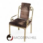 Mastercraft Mid Century Brass Greek Key Dining Chairs - Set of 8 | Mid Century Modern Furniture - Mid Century Furniture Chicago Mastercraft Mid Century Brass Greek Key Dining Chairs - Set of 8
