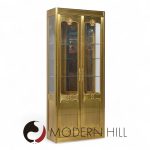 Mastercraft Mid Century Brass Vitrines Cabinet - Pair | Mid Century Modern Furniture - Mid Century Furniture Chicago Mastercraft Mid Century Brass Vitrines Cabinet - Pair