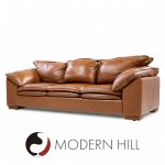 Niels Eilersen Monza Mid Century Danish Leather Three-seat Sofa | Mid Century Modern Furniture - Mid Century Furniture Chicago Niels Eilersen Monza Mid Century Danish Leather Three-seat Sofa