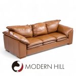 Niels Eilersen Monza Mid Century Danish Leather Three-seat Sofa | Mid Century Modern Furniture - Mid Century Furniture Chicago Niels Eilersen Monza Mid Century Danish Leather Three-seat Sofa