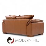 Niels Eilersen Monza Mid Century Danish Leather Two-seat Loveseat Sofa | Mid Century Modern Furniture - Mid Century Furniture Chicago Niels Eilersen Monza Mid Century Danish Leather Two-seat Loveseat Sofa