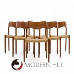 Niels Moller Model 71 Mid Century Danish Teak and Papercord Dining Chairs - Set of 6 | Mid Century Modern Furniture - Mid Century Furniture Chicago Niels Moller Model 71 Mid Century Danish Teak and Papercord Dining Chairs - Set of 6