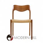 Niels Moller Model 71 Mid Century Danish Teak and Papercord Dining Chairs - Set of 6 | Mid Century Modern Furniture - Mid Century Furniture Chicago Niels Moller Model 71 Mid Century Danish Teak and Papercord Dining Chairs - Set of 6