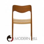 Niels Moller Model 71 Mid Century Danish Teak and Papercord Dining Chairs - Set of 6 | Mid Century Modern Furniture - Mid Century Furniture Chicago Niels Moller Model 71 Mid Century Danish Teak and Papercord Dining Chairs - Set of 6