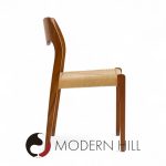 Niels Moller Model 71 Mid Century Danish Teak and Papercord Dining Chairs - Set of 6 | Mid Century Modern Furniture - Mid Century Furniture Chicago Niels Moller Model 71 Mid Century Danish Teak and Papercord Dining Chairs - Set of 6