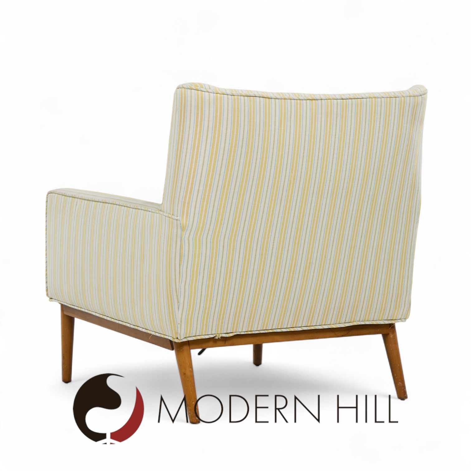 Paul Mccobb for Directional Model 302 Mid Century Walnut Lounge Chairs - Pair