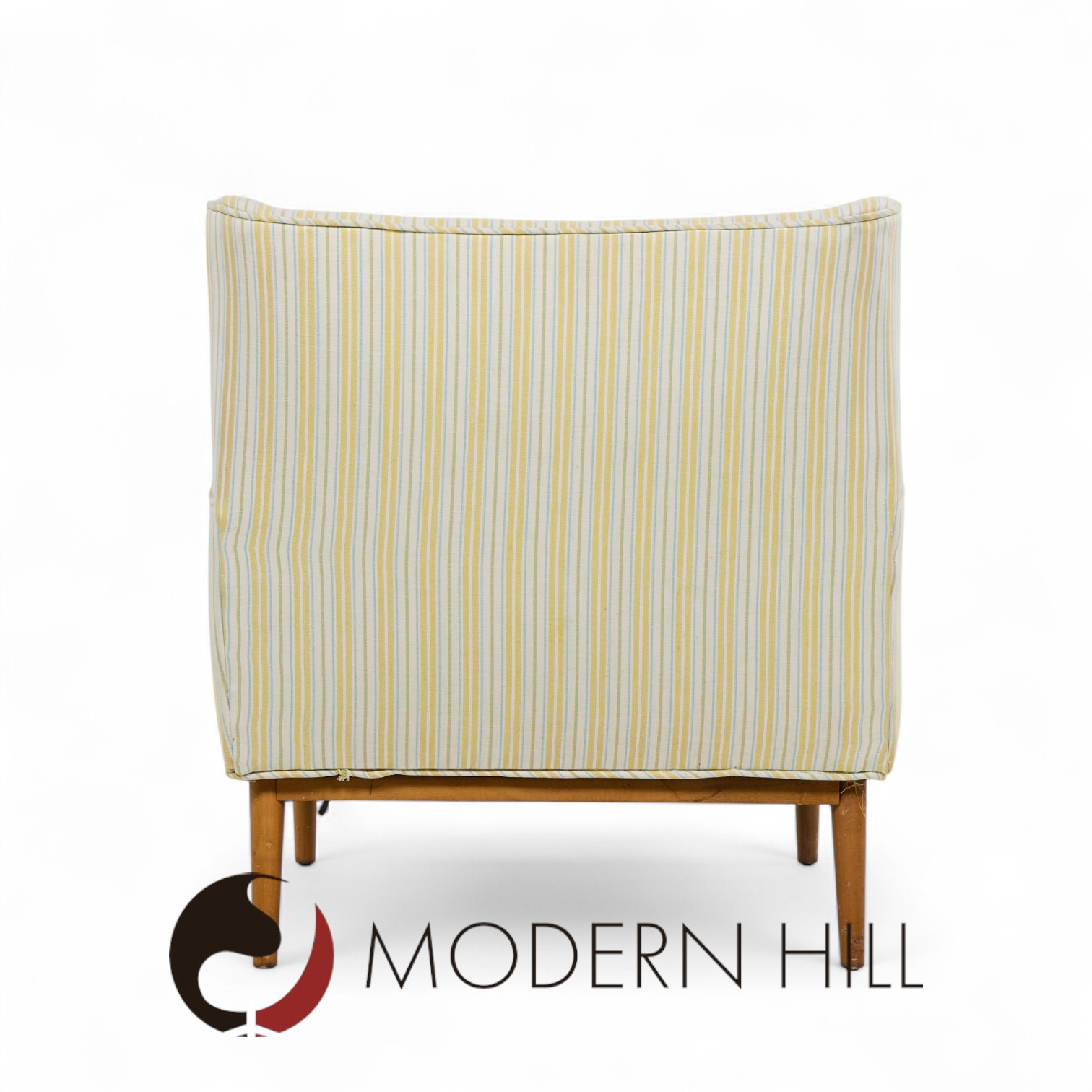Paul Mccobb for Directional Model 302 Mid Century Walnut Lounge Chairs - Pair