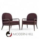 Paul Mccobb for Widdicomb Mid Century Walnut Lounge Chairs - Pair | Mid Century Modern Furniture - Mid Century Furniture Chicago Paul Mccobb for Widdicomb Mid Century Walnut Lounge Chairs - Pair