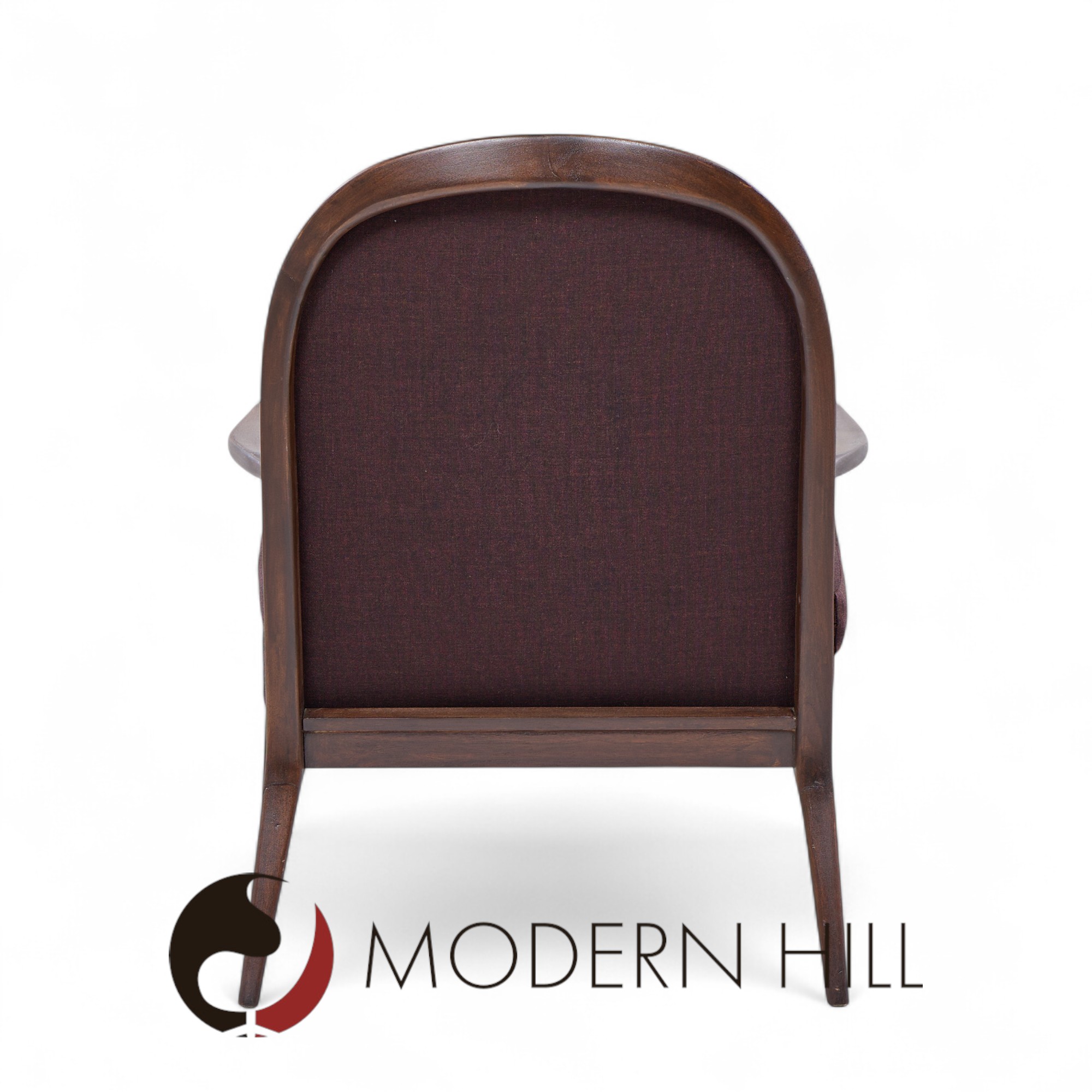 Paul Mccobb for Widdicomb Mid Century Walnut Lounge Chairs - Pair