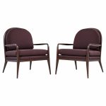 Paul Mccobb for Widdicomb Mid Century Walnut Lounge Chairs - Pair | Mid Century Modern Furniture - Mid Century Furniture Chicago Paul Mccobb for Widdicomb Mid Century Walnut Lounge Chairs - Pair