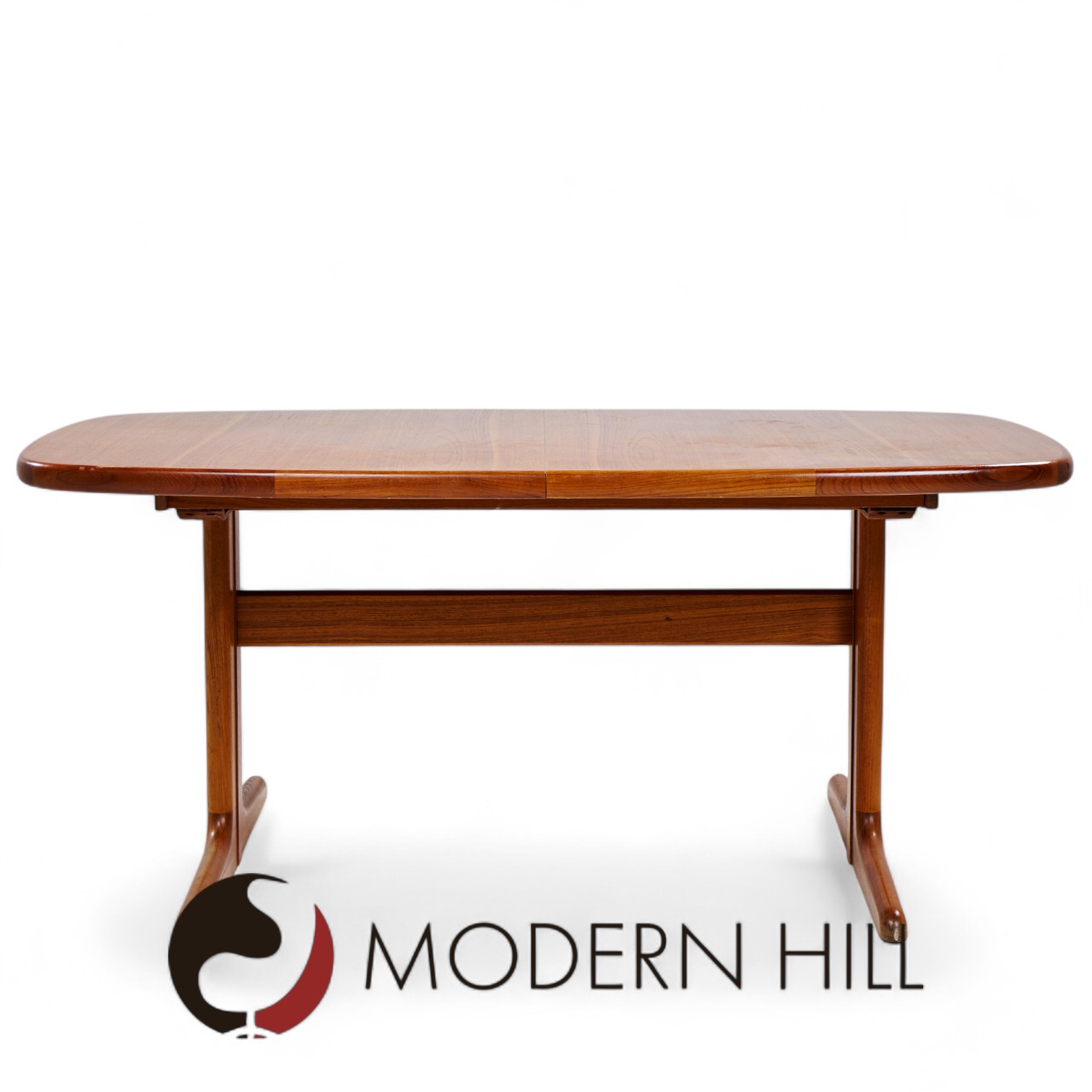 Skovby Mid Century Teak Hidden Leaf Dining Table with 2 Leaves