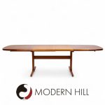 Skovby Mid Century Teak Hidden Leaf Dining Table with 2 Leaves