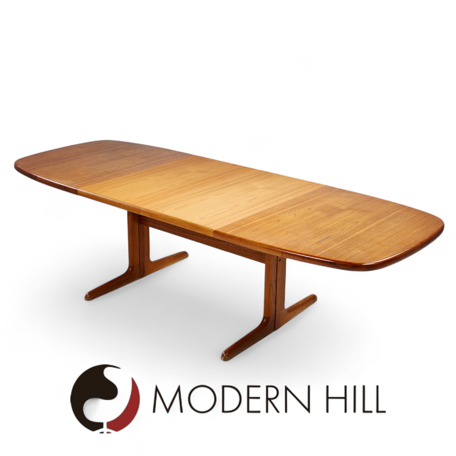 Skovby Mid Century Teak Hidden Leaf Dining Table with 2 Leaves