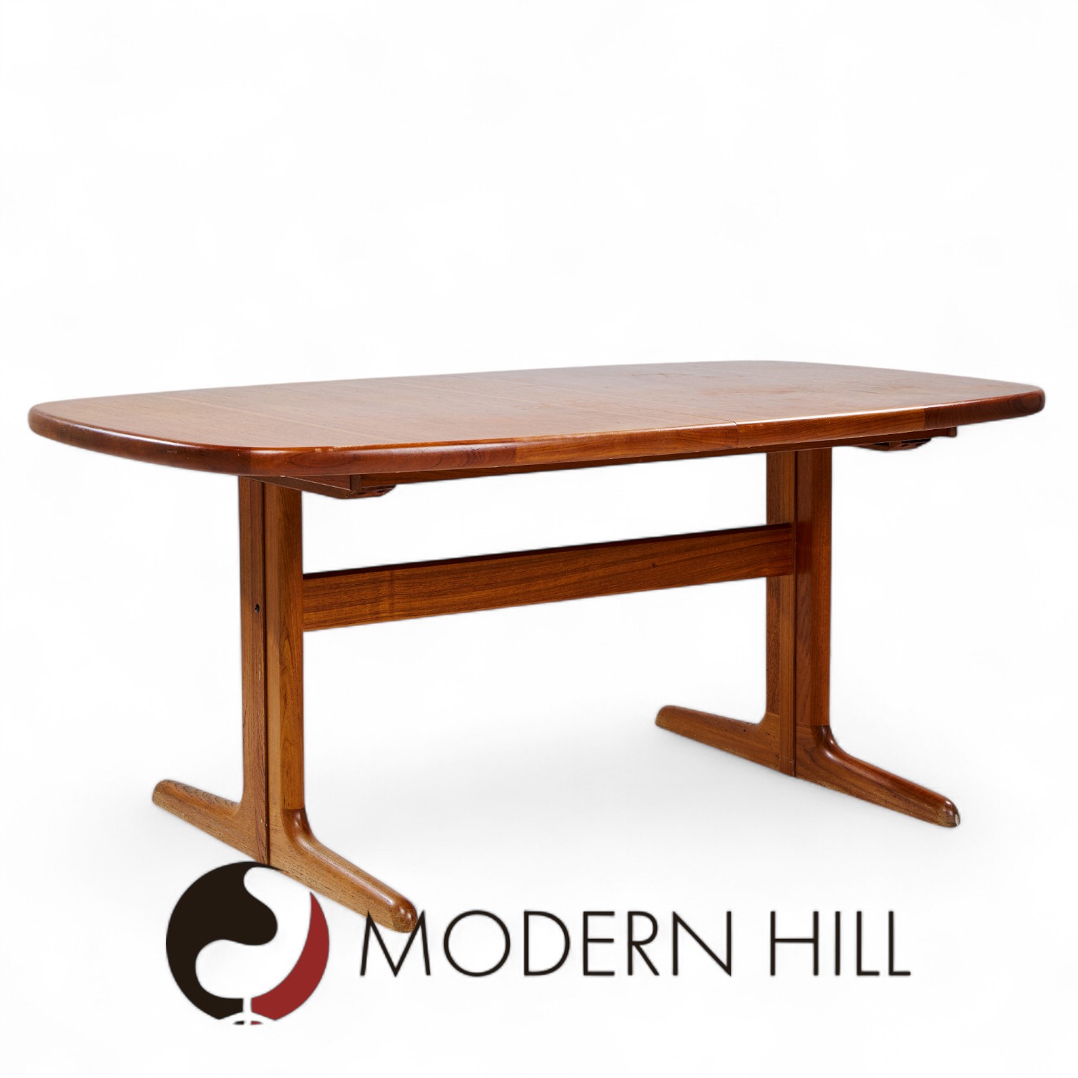 Skovby Mid Century Teak Hidden Leaf Dining Table with 2 Leaves