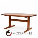 Skovby Mid Century Teak Hidden Leaf Dining Table with 2 Leaves