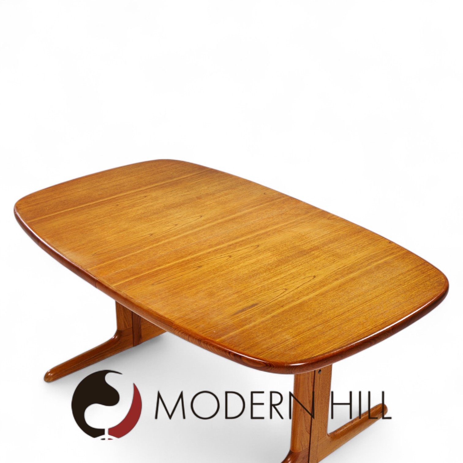 Skovby Mid Century Teak Hidden Leaf Dining Table with 2 Leaves